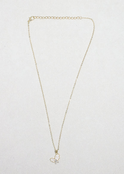Flutter Gleam Butterfly Necklace