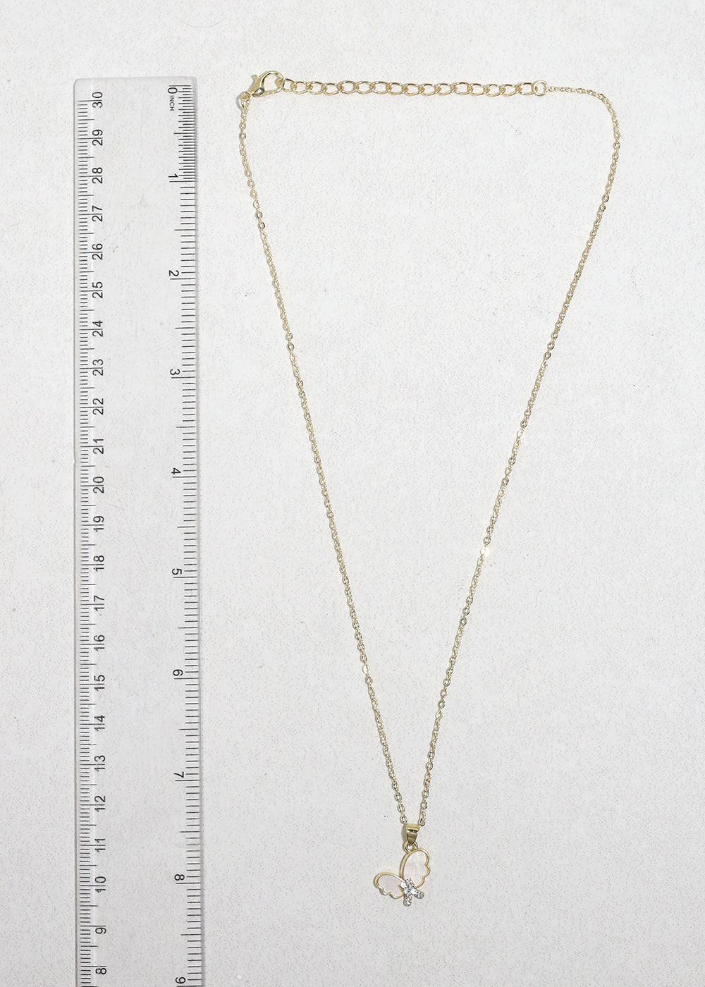 Flutter Gleam Butterfly Necklace