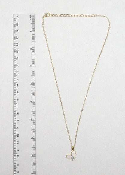 Flutter Gleam Butterfly Necklace
