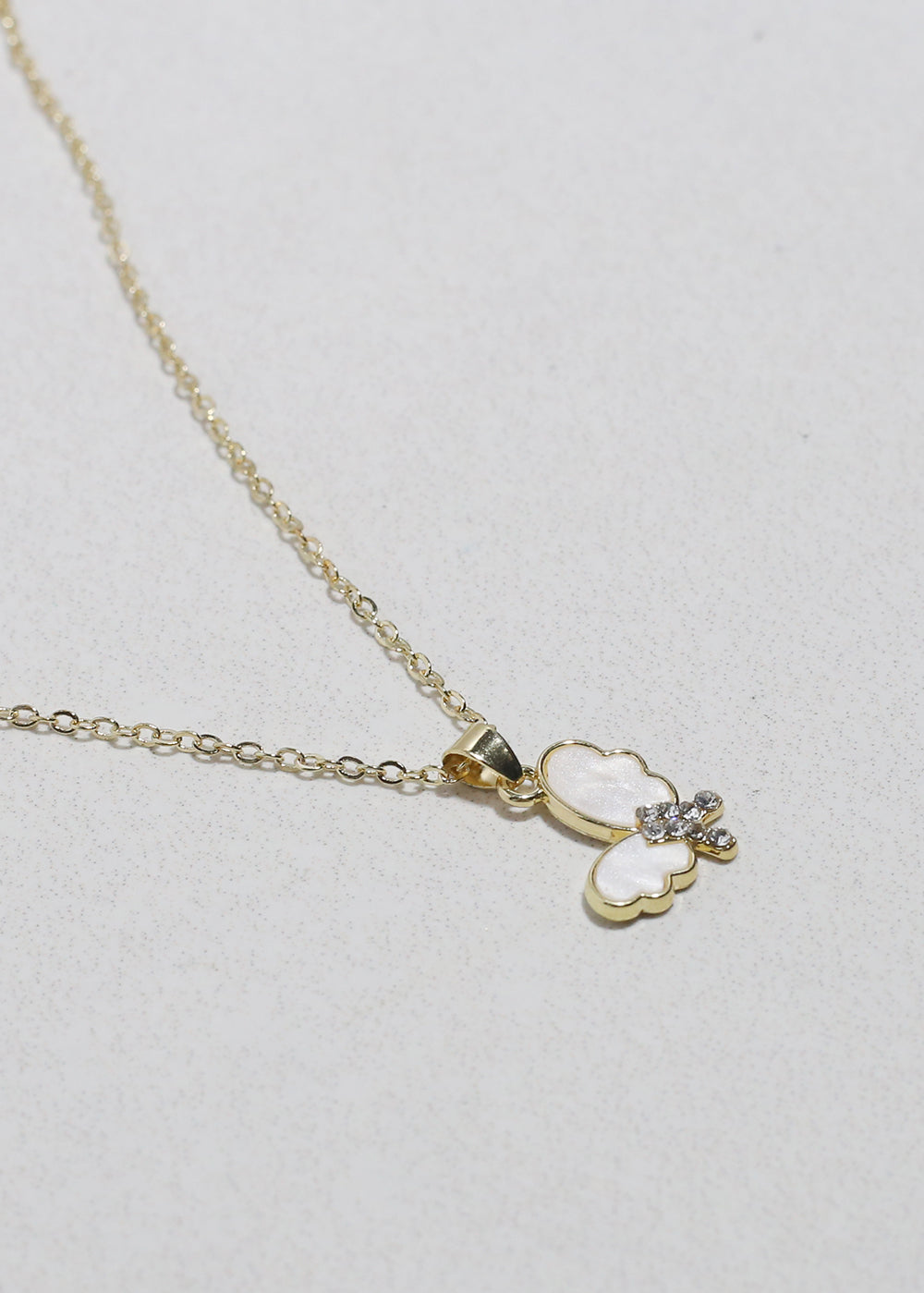 Flutter Gleam Butterfly Necklace
