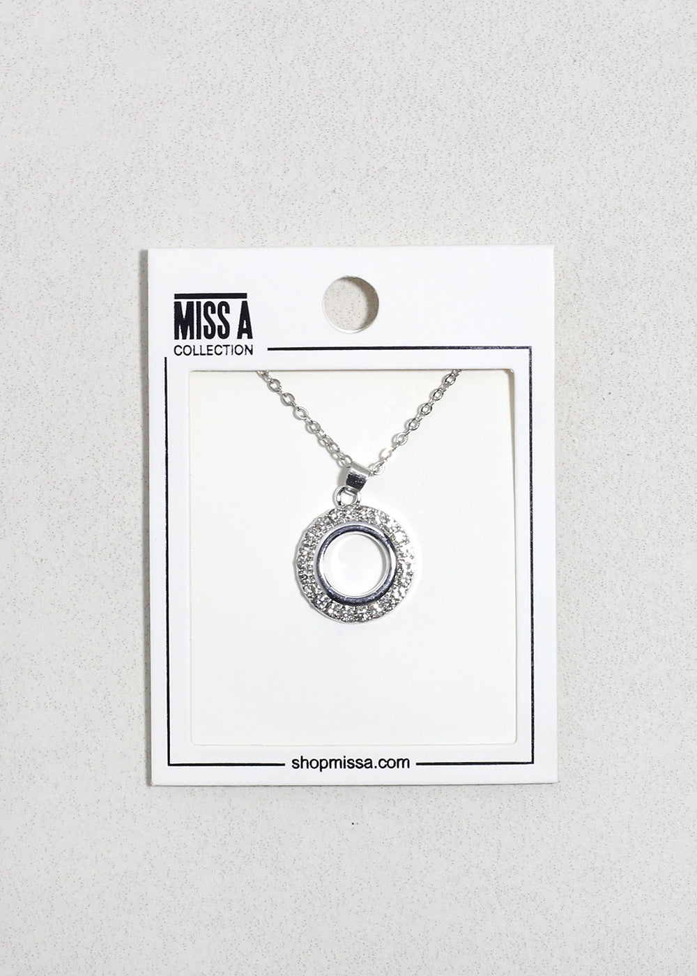 Halo Spark Circle Necklace