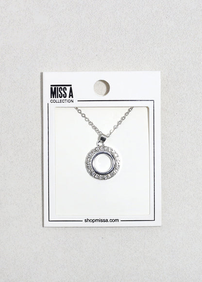 Halo Spark Circle Necklace