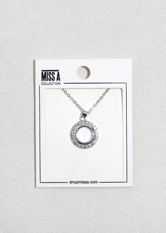 Halo Spark Circle Necklace