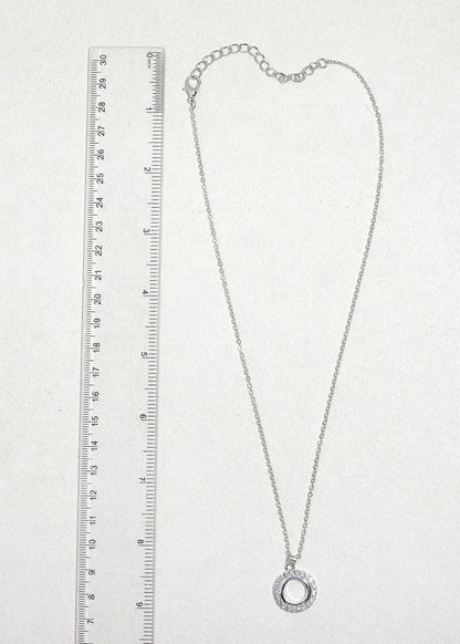 Halo Spark Circle Necklace
