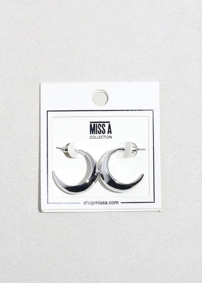 Luna Curve Half Moon Earrings