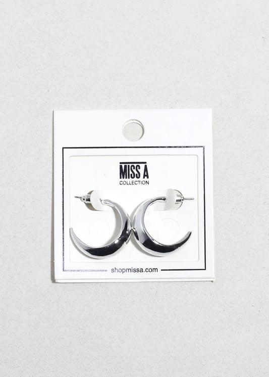 Luna Curve Half Moon Earrings