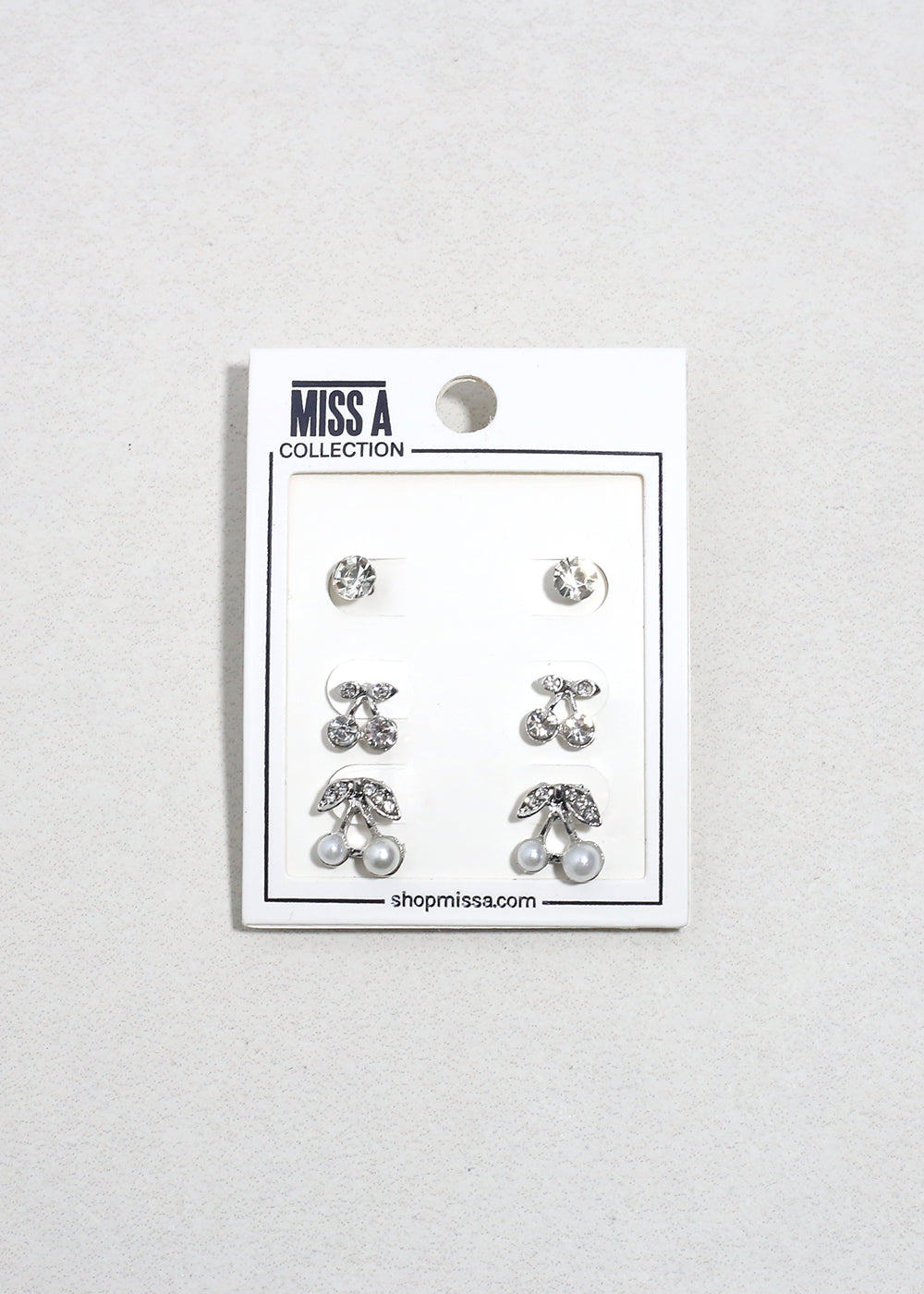 Sweet Cherry Stud Trio