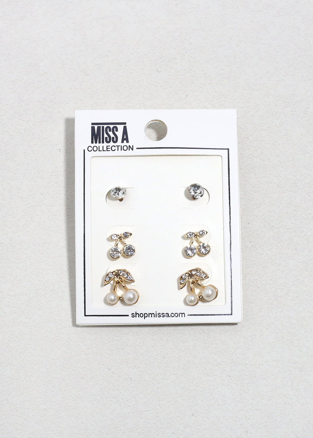 Sweet Cherry Stud Trio