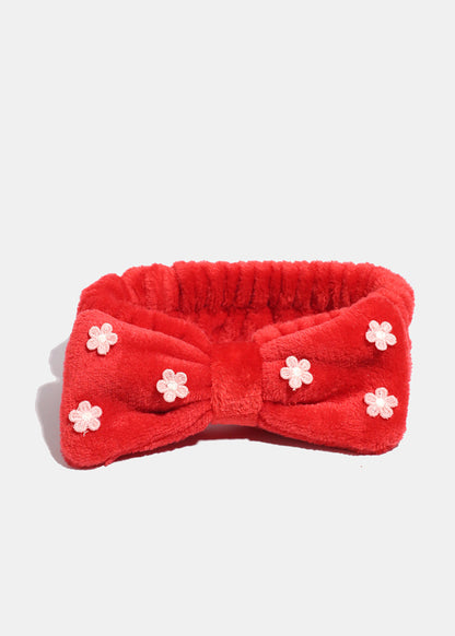 Blossom Plush Spa Bow Headband