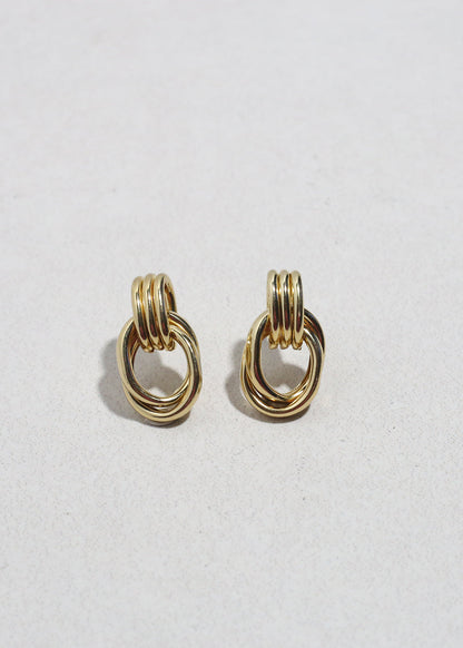 Linked Loop Stud Earrings