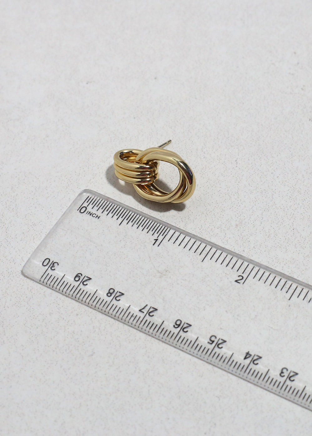 Linked Loop Stud Earrings
