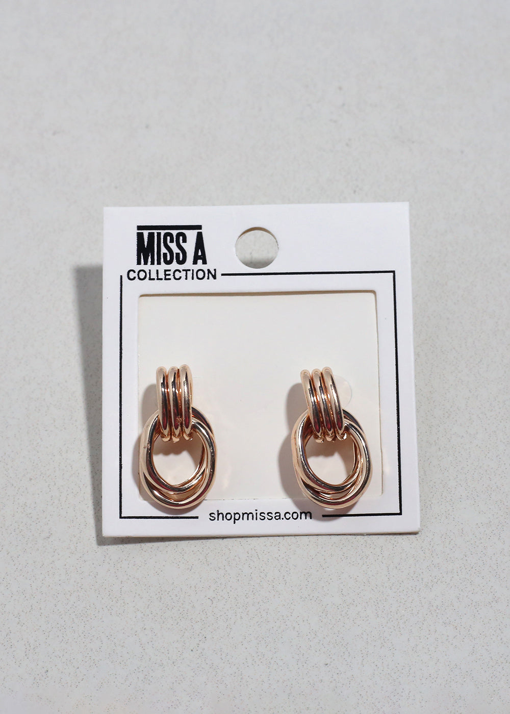 Linked Loop Stud Earrings