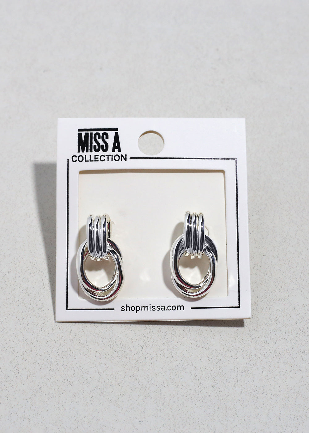 Linked Loop Stud Earrings