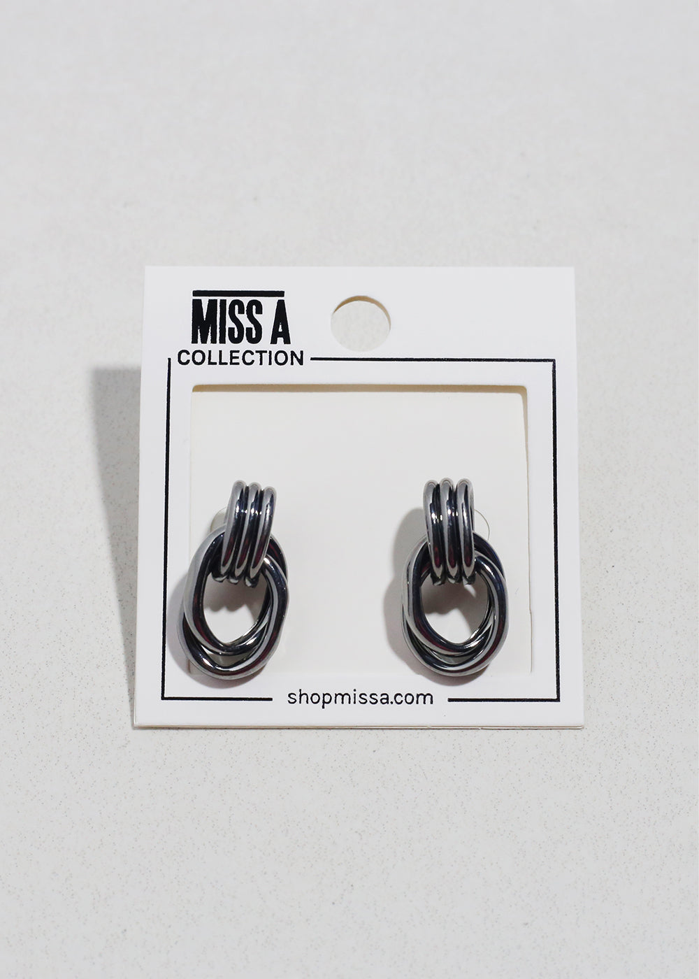 Linked Loop Stud Earrings