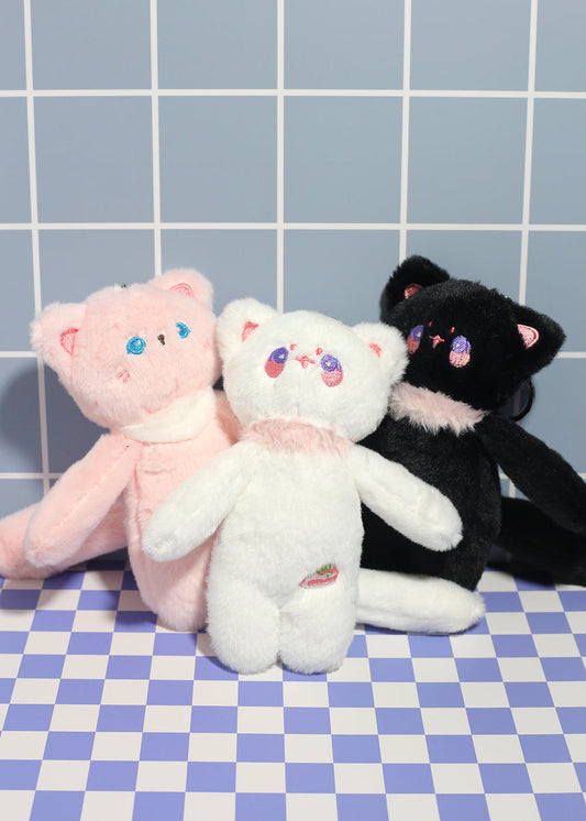 Cozy Kitty Plush Keychain