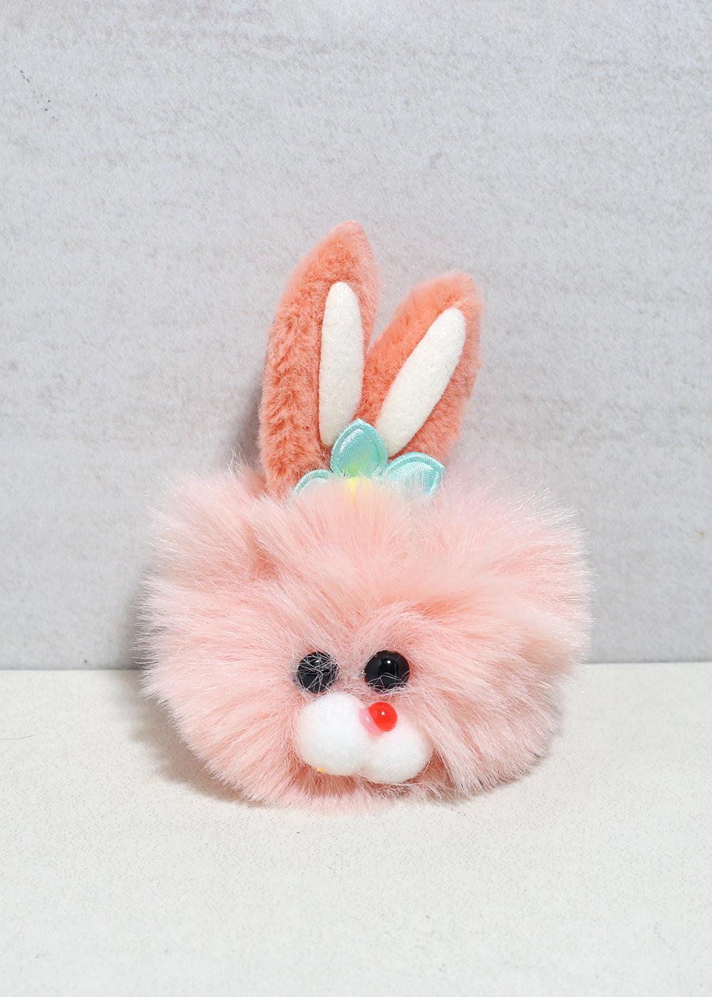 Blush Bunny Plush Keychain Bag Charm