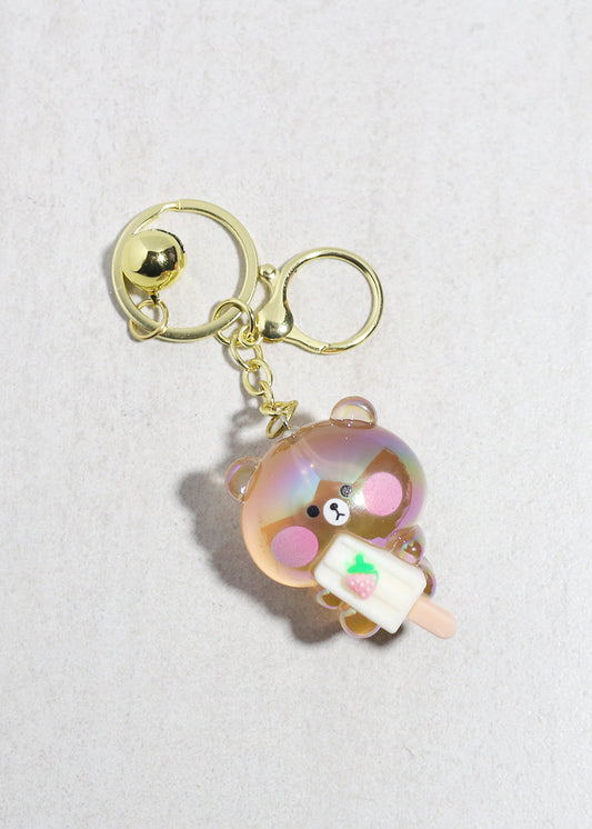 Iridescent Popsicle Bear Bag Charm