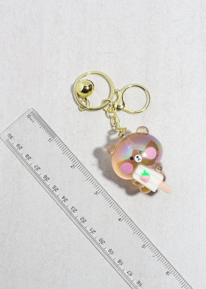 Iridescent Popsicle Bear Bag Charm