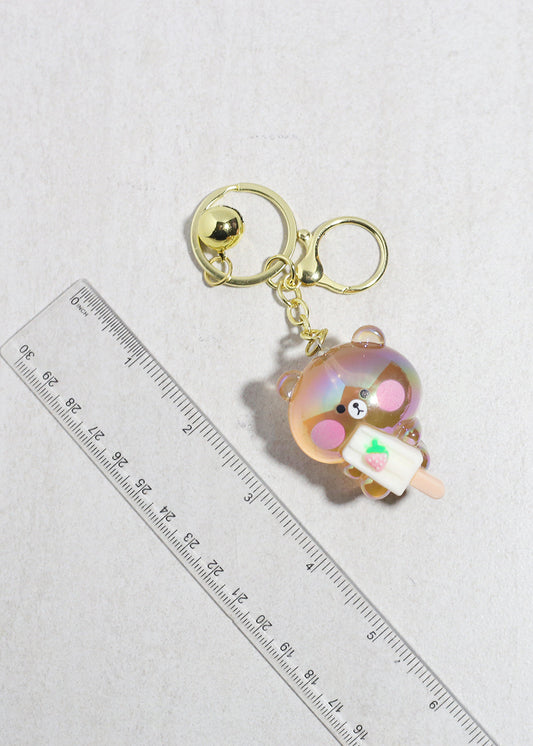 Iridescent Popsicle Bear Bag Charm