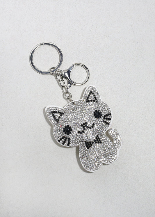 Glam Kitty Sparkle Bag Charm