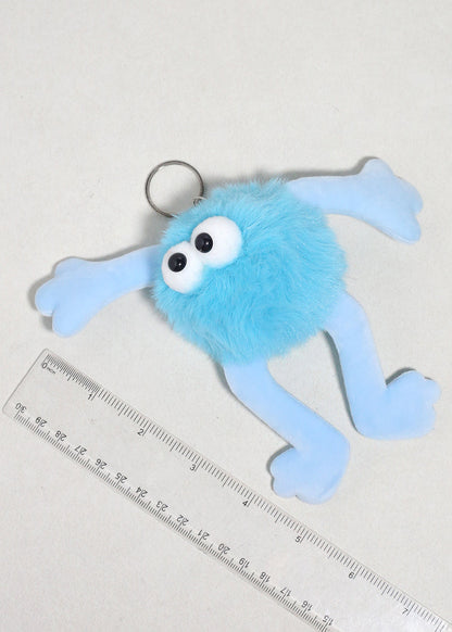 Fluffy Wiggle Monster Plush Bag Charm