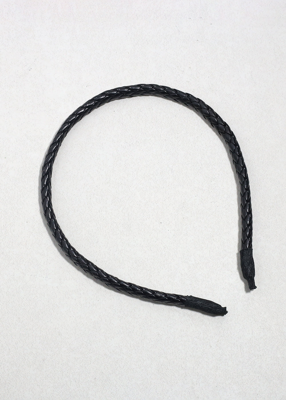 Braided Faux Leather Headband