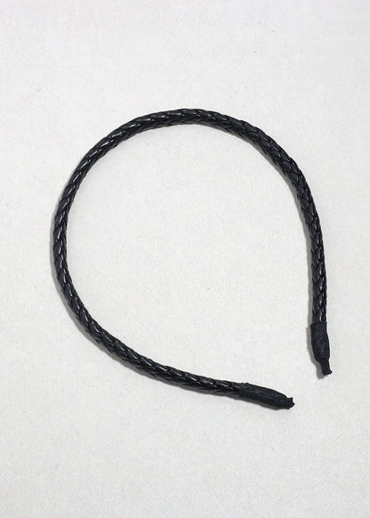 Braided Faux Leather Headband