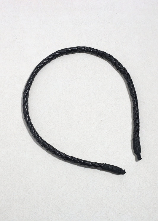 Braided Faux Leather Headband