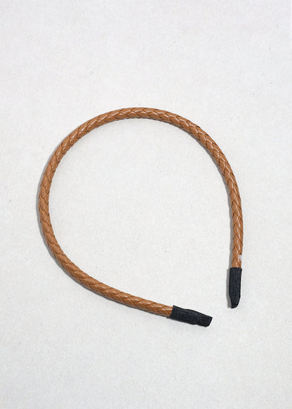 Braided Faux Leather Headband