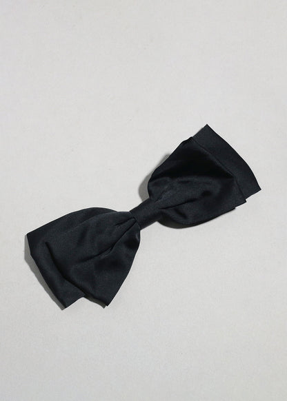 Sleek Satin Bow Barrette