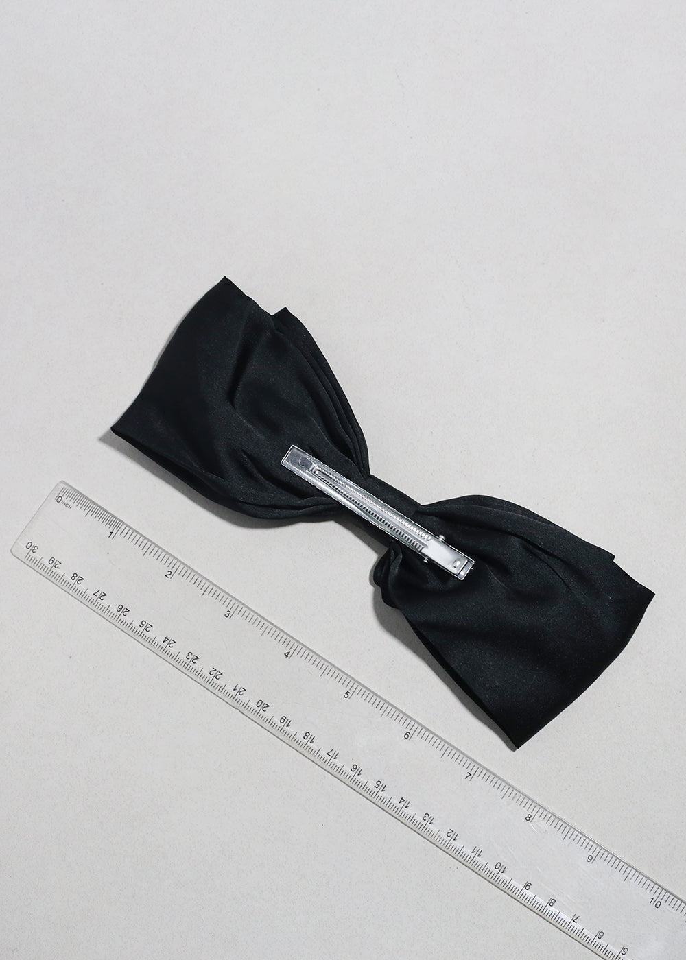 Sleek Satin Bow Barrette