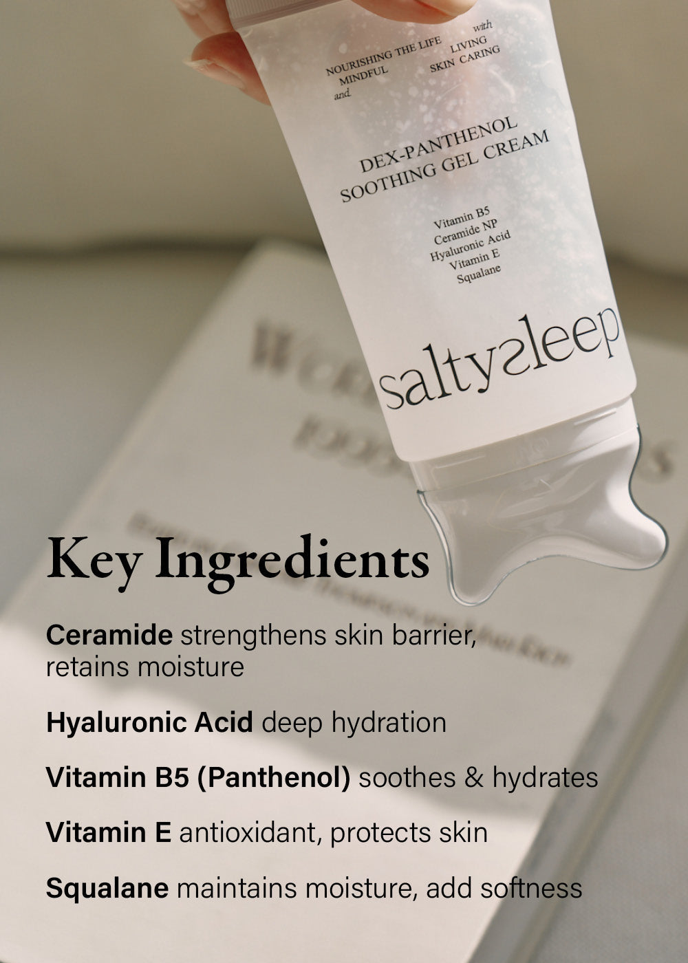 saltysleep Dex-Panthenol Soothing Gel Cream with Guasha 100ml