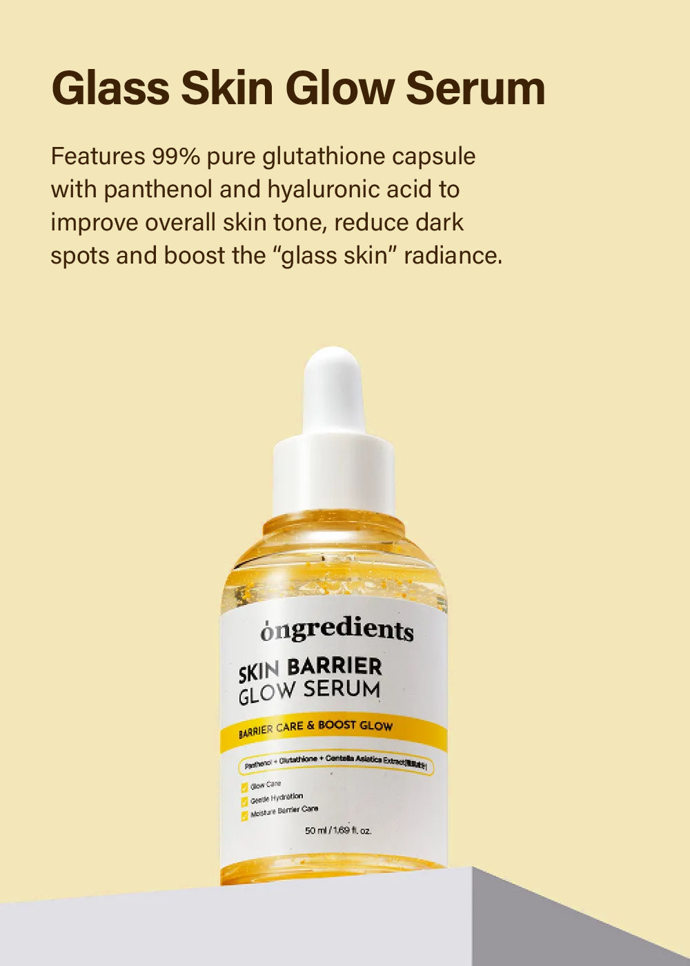 ongredients Skin Barrier Glow Serum 50ml