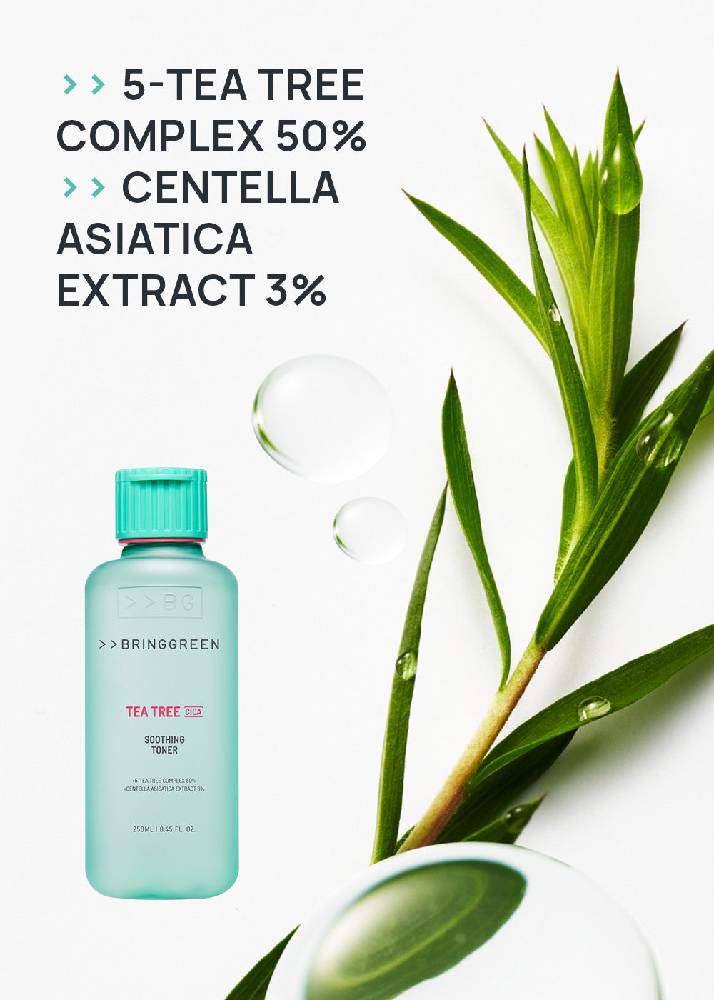 BRINGGREEN Tea Tree Cica Soothing Toner 250ml