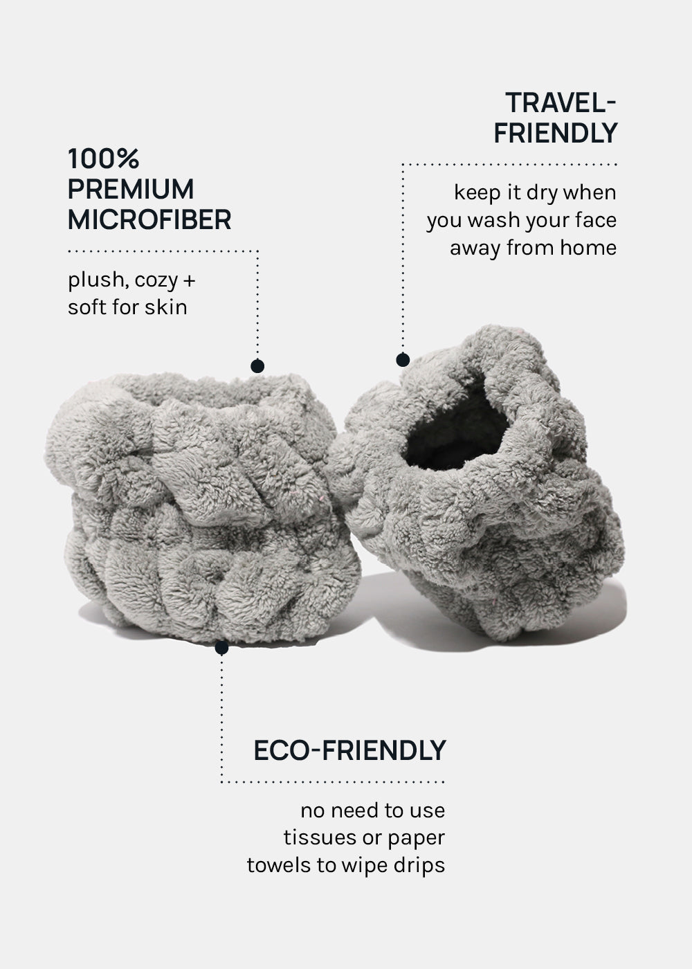 A+ Microfiber No-Drip Wristbands
