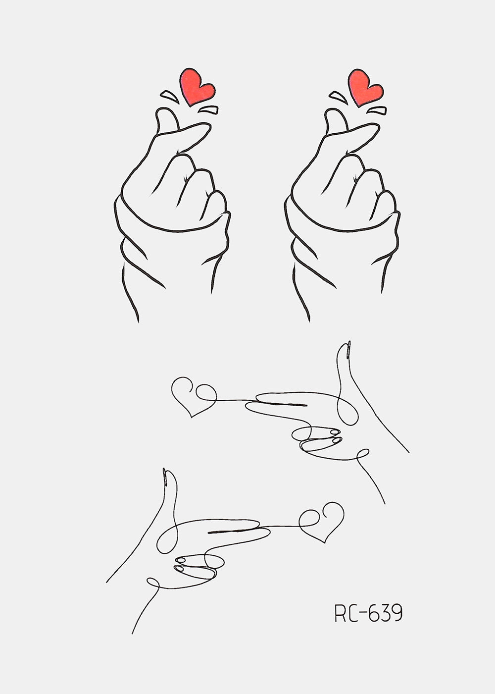 Tattoo - Finger Heart