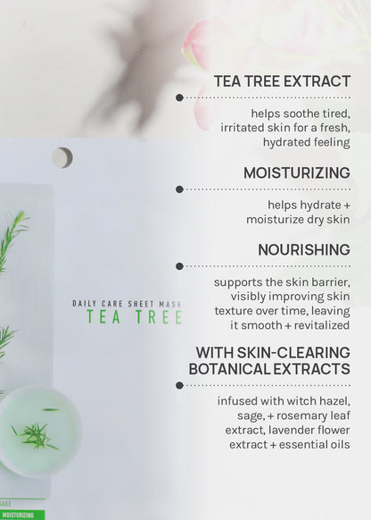 AOA Skin Tea Tree Daily Care Sheet Mask