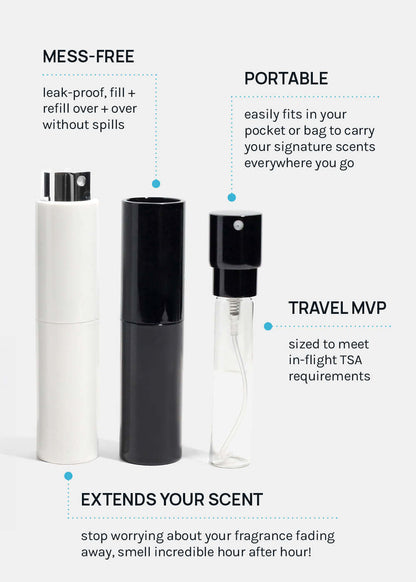 Miss A Twist + Spray Refillable Perfume Atomizer