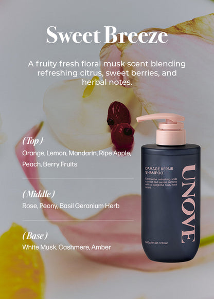 UNOVE Deep Damage Repair Shampoo 500g