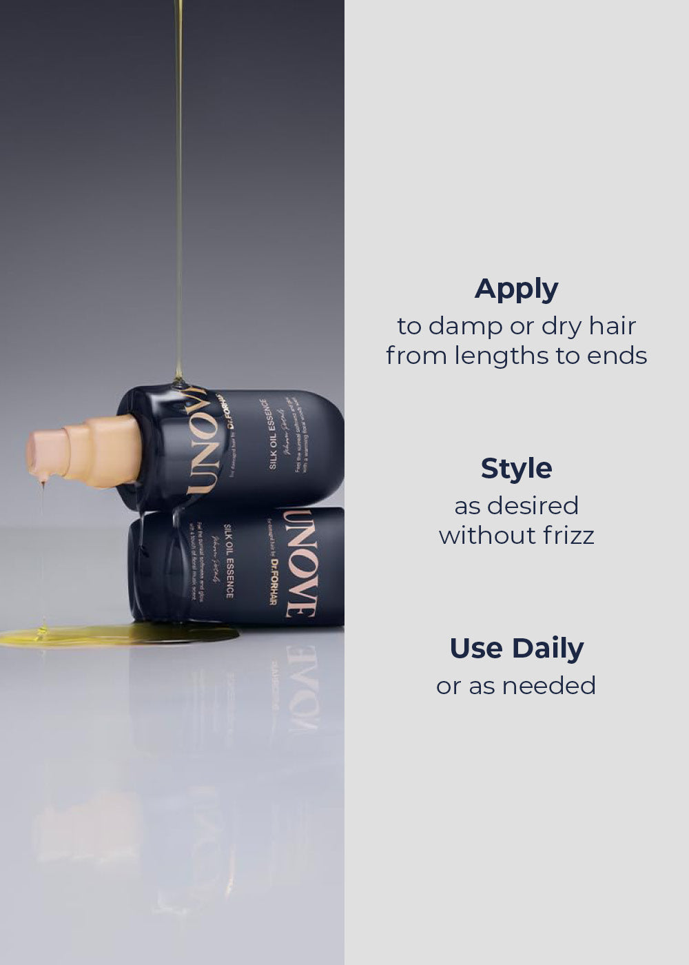 UNOVE Silk Oil Essence 70ml