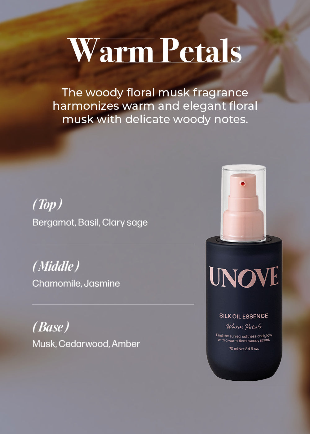 UNOVE Silk Oil Essence 70ml