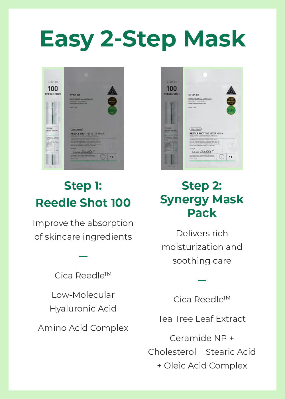 VT Reedle Shot 2-Step Mask