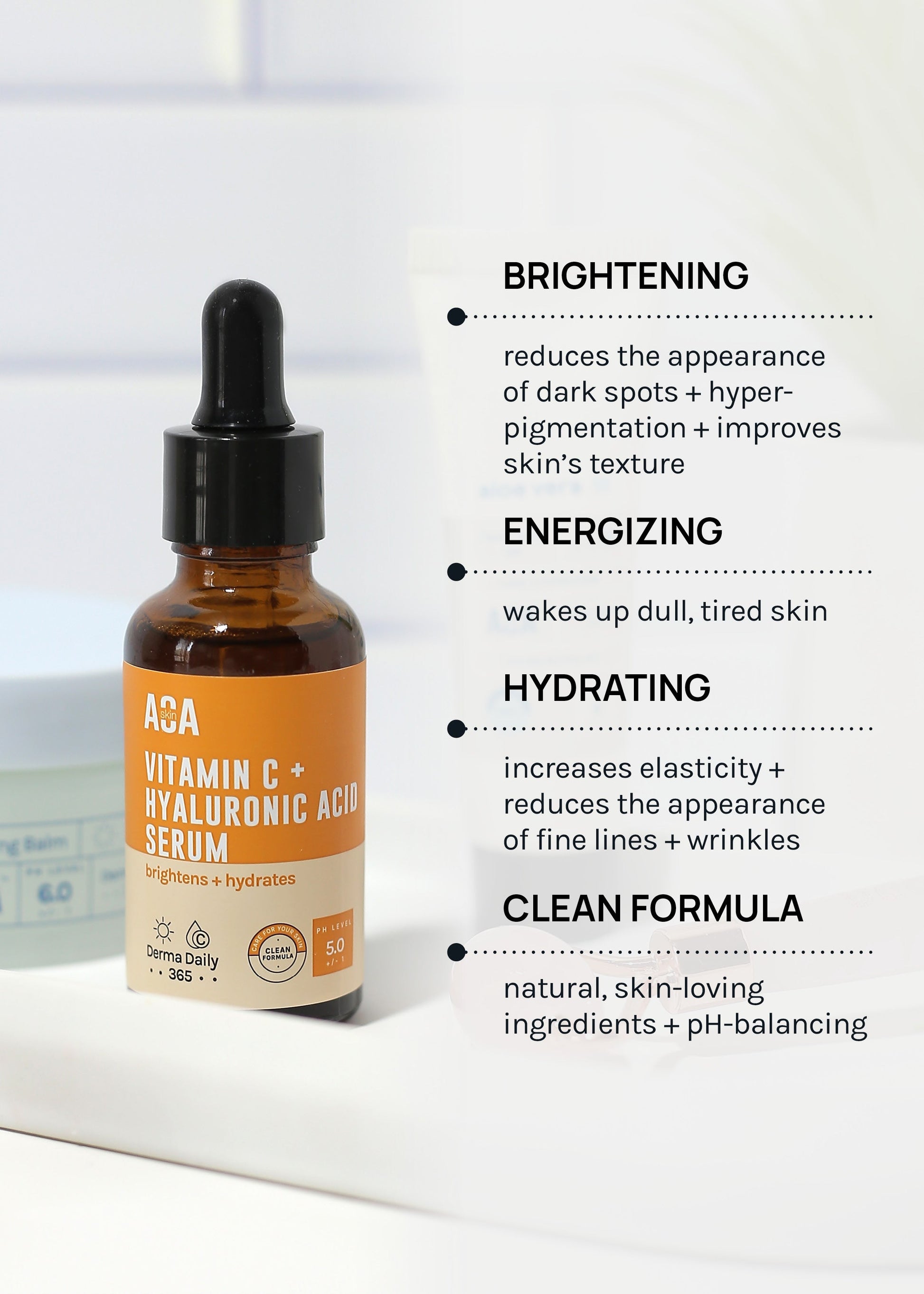AOA Skin Vitamin C + Hyaluronic Acid Serum