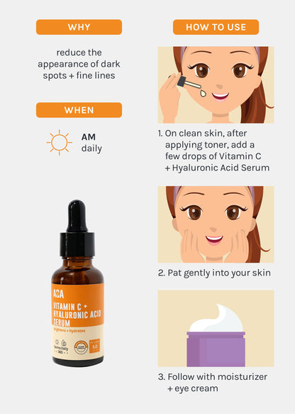 AOA Skin Vitamin C + Hyaluronic Acid Serum