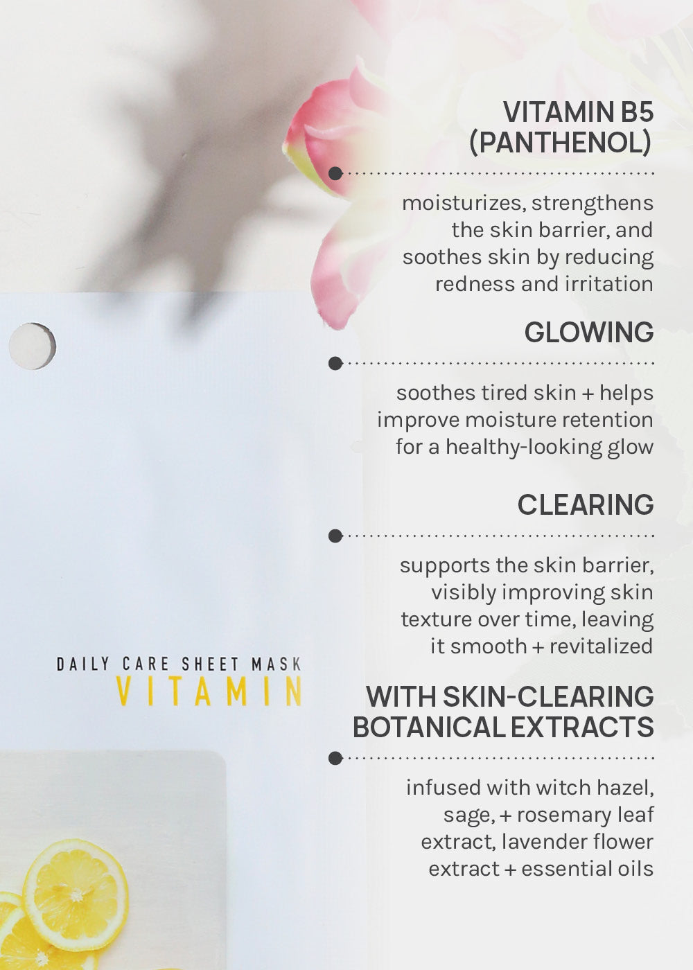 AOA Skin Vitamin Daily Care Sheet Mask