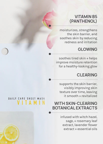 AOA Skin Vitamin Daily Care Sheet Mask