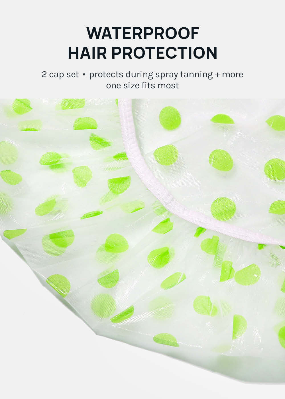 AOA Waterproof + Lightweight Shower Caps
