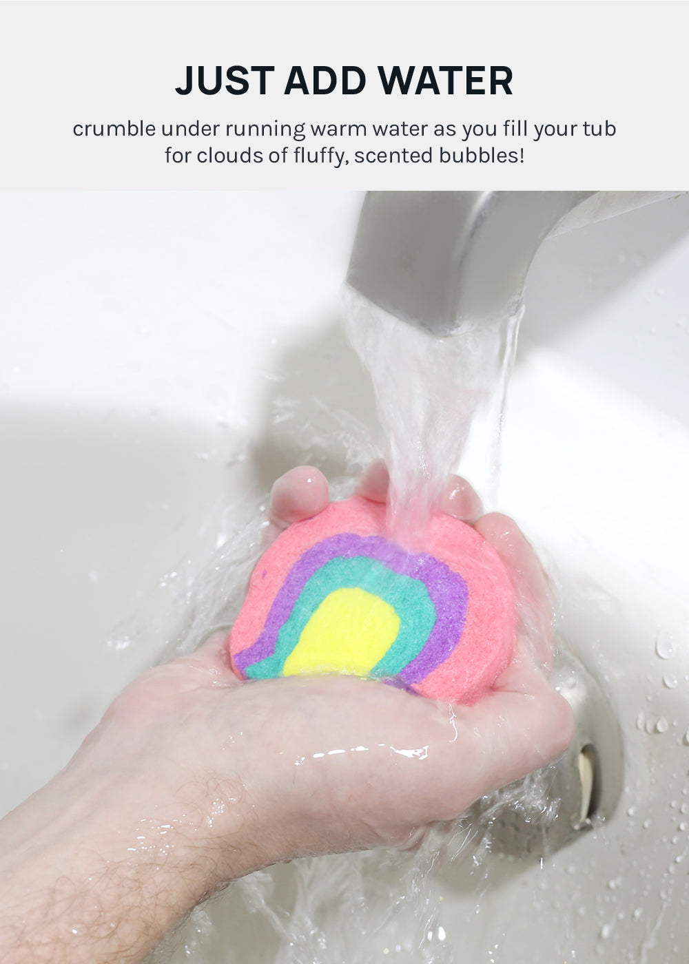 AOA Bubble Bar - Peach Rainbow