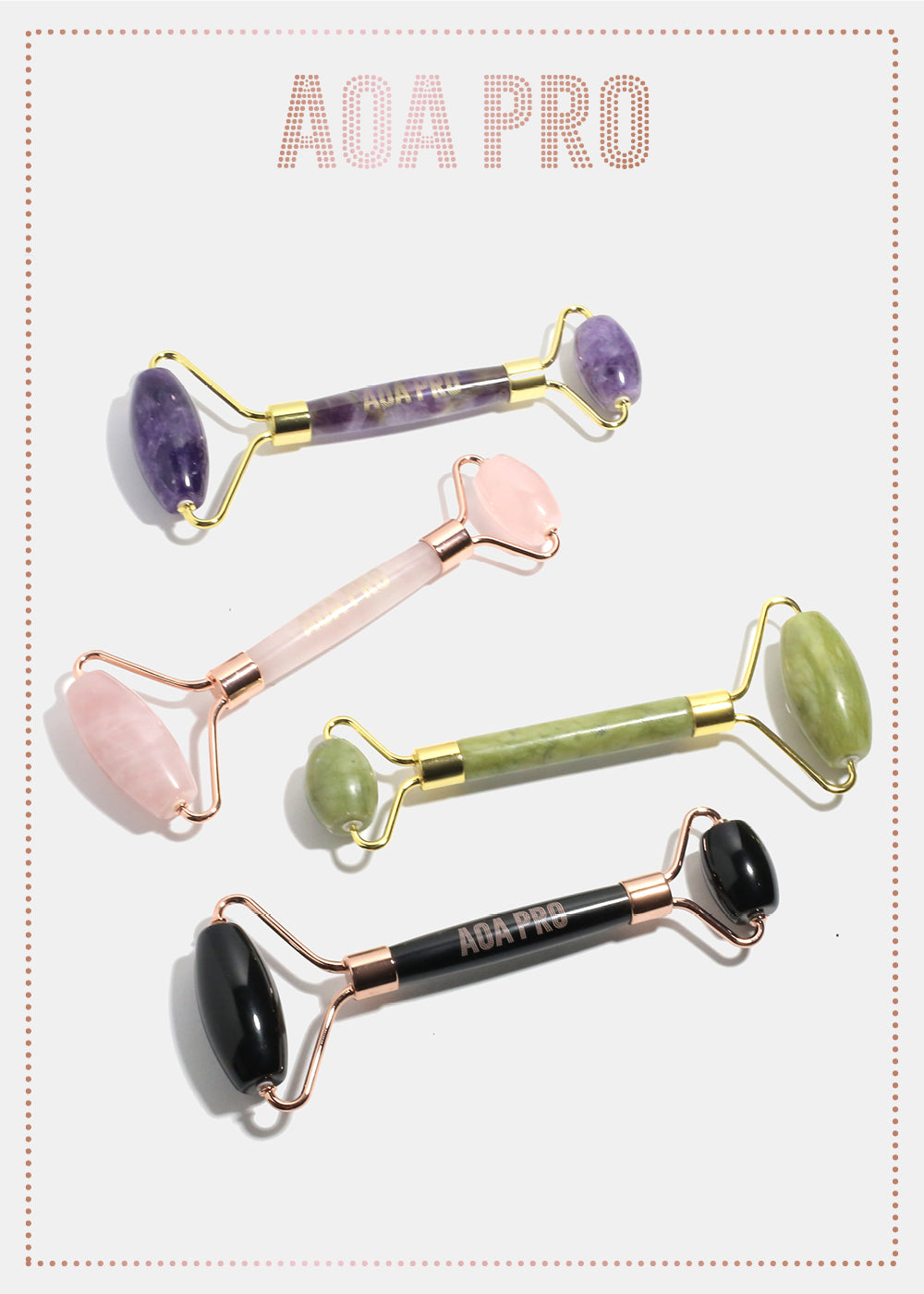 Double Roller Facial Massaging Tool