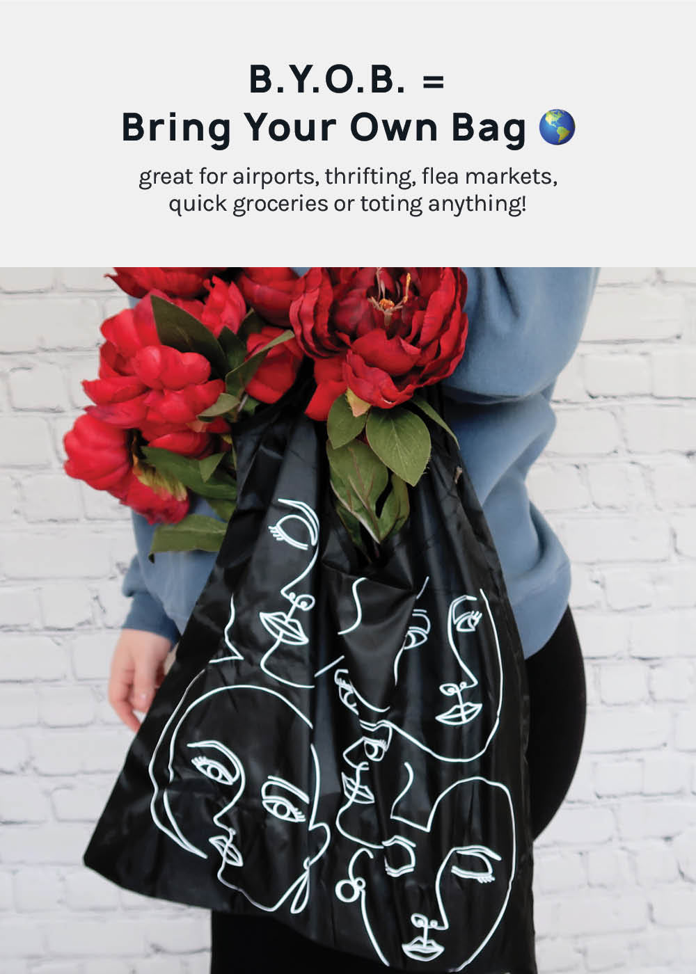Official Key Items ReUse-able Tote: Faces